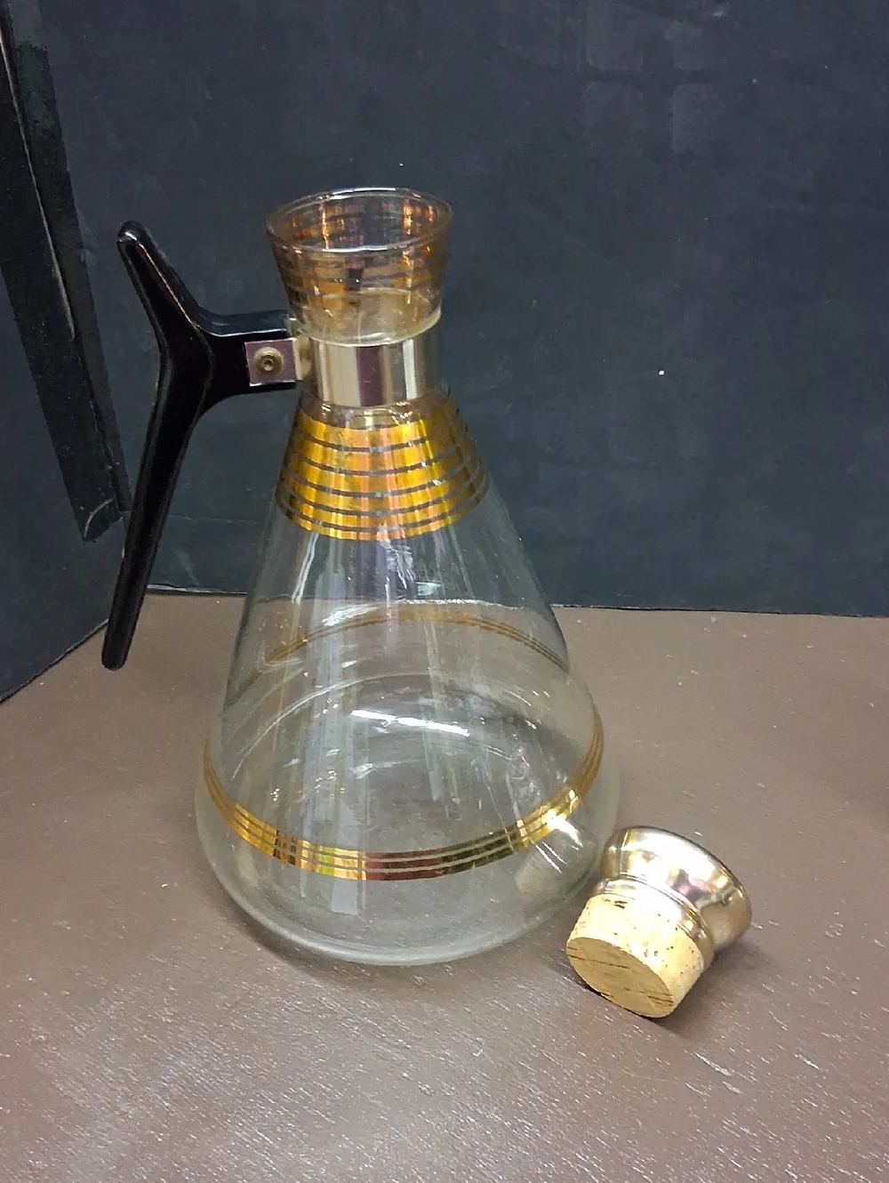 Vinyage Glass Coffee Carafe, 2 Glasses, 2 Berry Bowls. 5‎ Pc Set.